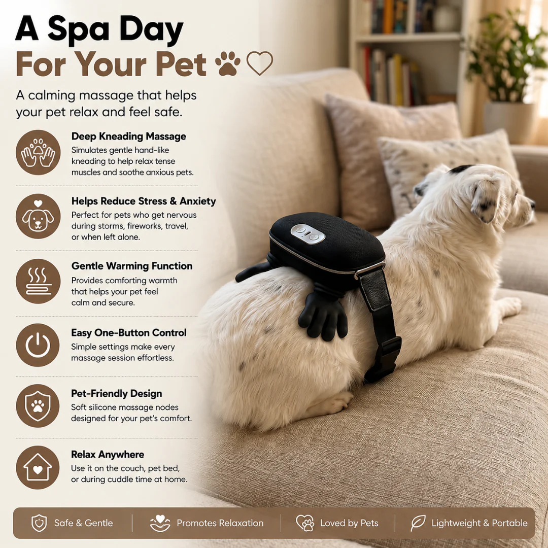 PawNestify™ Calming Dog Massager