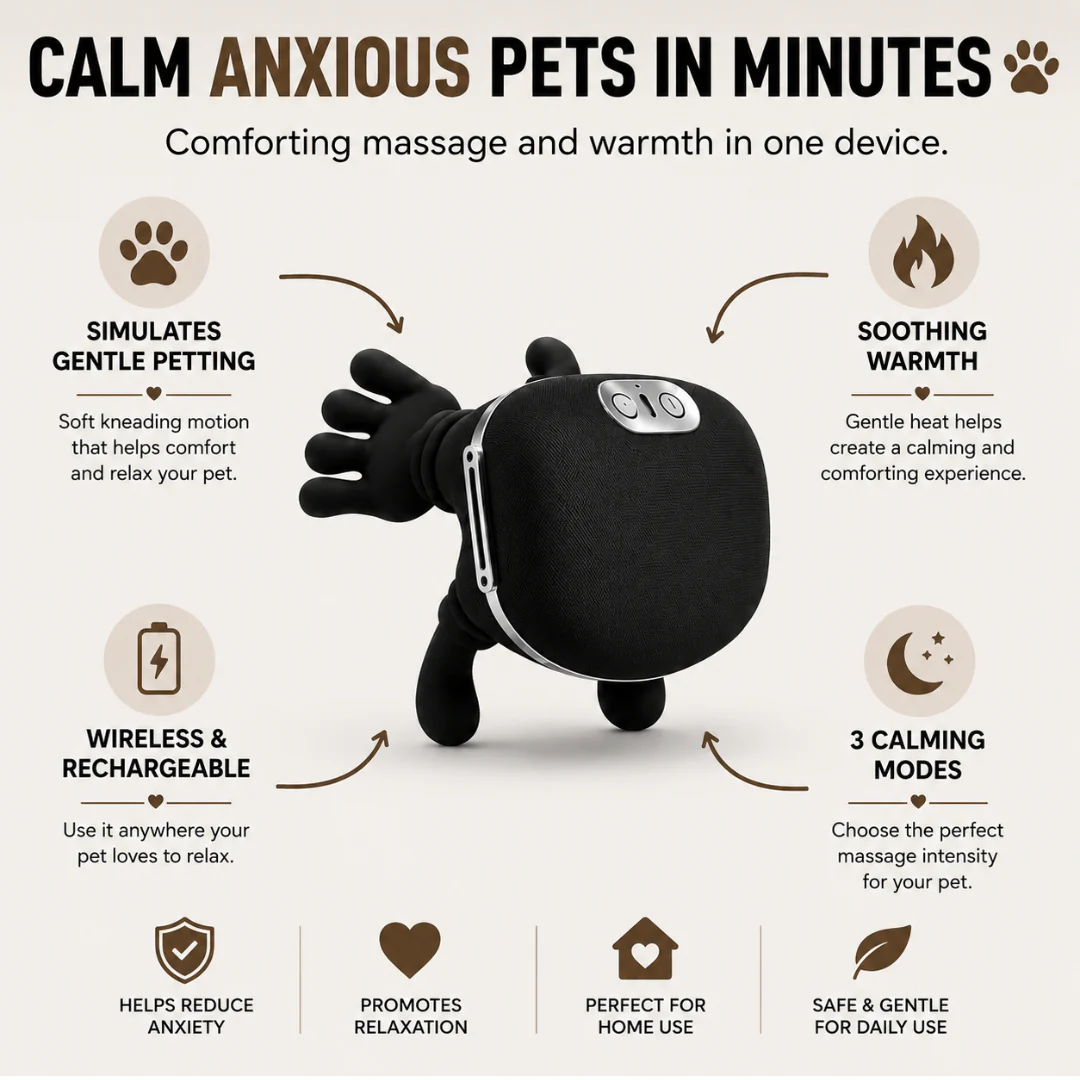 PawNestify™ Calming Dog Massager